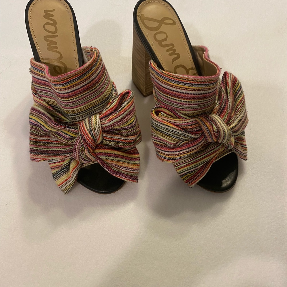 Sam Edelman colorful chunky heel